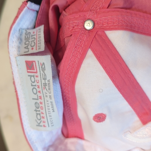 Kate Lord Pink Golf Performance Cap - Picture 4 of 5